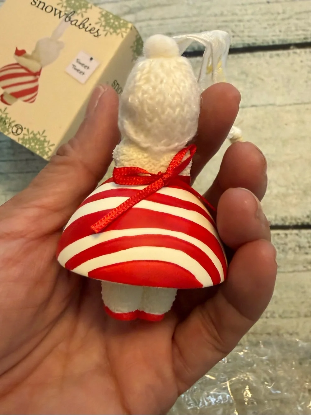 2017 Dept 56 Snowbabies sweet tweet ceramic ornament.